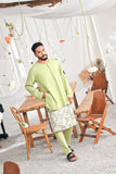 The Mimpian Men Kurta - Tea Green