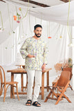 The Mimpian Men 3/4 Sleeve Kurta - Whimsy