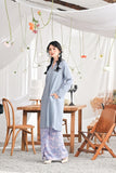 The Mimpian Women Kebarung Top - Light Pigeon Blue