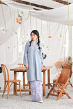 The Mimpian Women Kebarung Top - Light Pigeon Blue