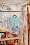 The Harbour Babies Kurung - Tiffany Blue