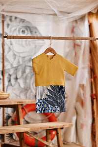 The Harbour Babies Kurung - Dijon Mustard