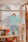 The Harbour Babies Kurta - Tiffany Blue