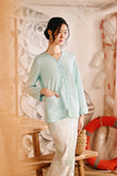 The Harbour Women Sandy Blouse - Tiffany Blue