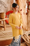 The Harbour Broderie Kurung Top - Dijon Mustard