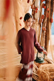 The Harbour Broderie Kurung Top - Mangosteen