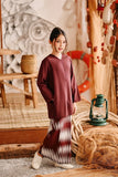 The Harbour Broderie Kurung Top - Mangosteen