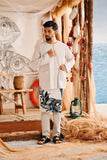 The Harbour Men Kurta - Light Grey