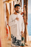 The Harbour Men Kurta - Light Grey