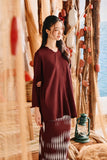 The Harbour Women Broderie Kurung Top - Mangosteen