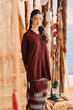 The Harbour Women Broderie Kurung Top - Mangosteen