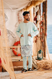 The Harbour Men Kurta - Tiffany Blue