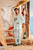 The Harbour Men Kurta - Tiffany Blue