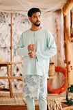 The Harbour Men Kurta - Tiffany Blue