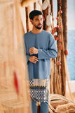 The Harbour Men Kurta - Blue West