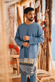 The Harbour Men Kurta - Blue West