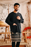 The Harbour Men Kurta - Black