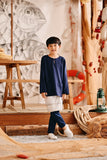 The Harbour Kurta - Navy Blue