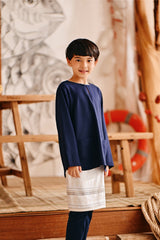 The Harbour Kurta - Navy Blue