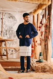 The Harbour Men Kurta - Navy Blue