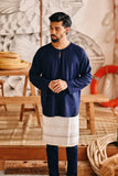 The Harbour Men Kurta - Navy Blue