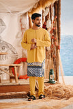 The Harbour Men Kurta - Dijon Mustard