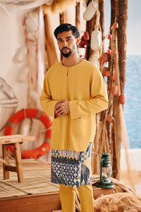 The Harbour Men Kurta - Dijon Mustard