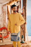 The Harbour Men Kurta - Dijon Mustard