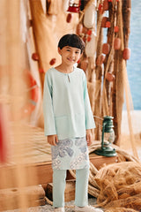 The Harbour Kurta - Tiffany Blue