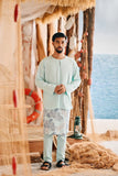 The Harbour Men Kurta - Tiffany Blue