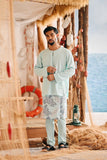 The Harbour Men Kurta - Tiffany Blue