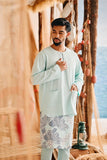 The Harbour Men Kurta - Tiffany Blue