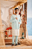 The Harbour Men Kurta - Tiffany Blue