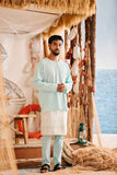 The Harbour Men Kurta - Tiffany Blue