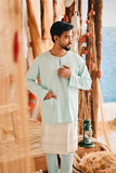 The Harbour Men Kurta - Tiffany Blue