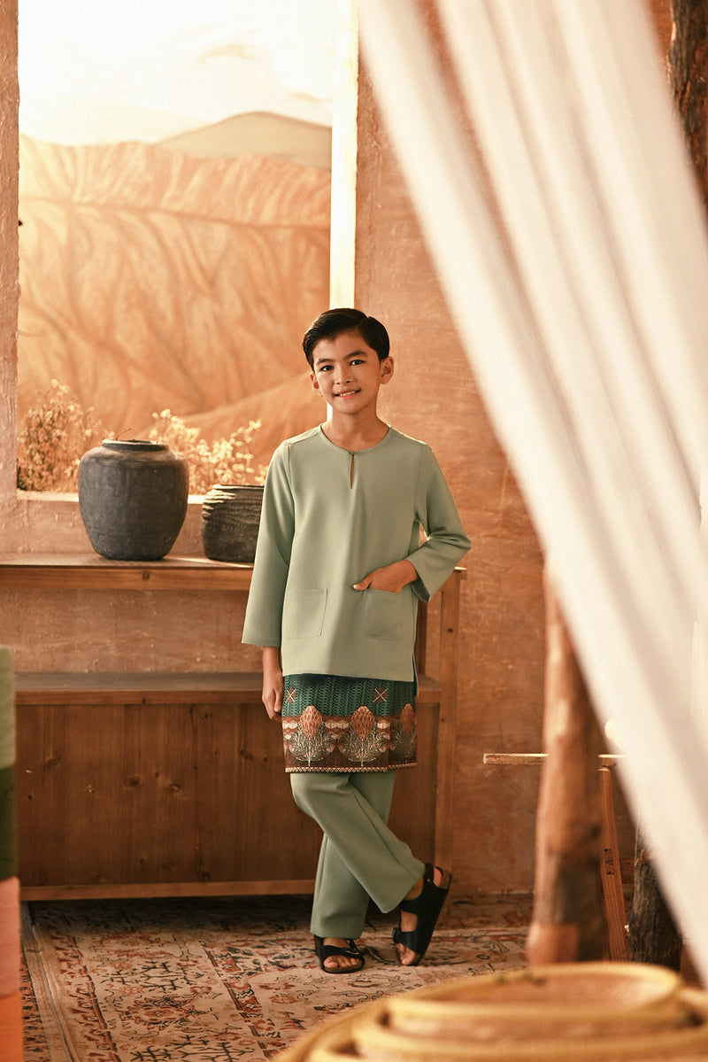 The Asal Kita Baju Melayu Teluk Belanga - Pistachio