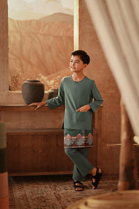 The Asal Kita Baju Melayu Teluk Belanga - Sage Green