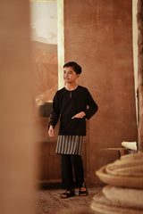 The Asal Kita Baju Melayu Teluk Belanga - Black