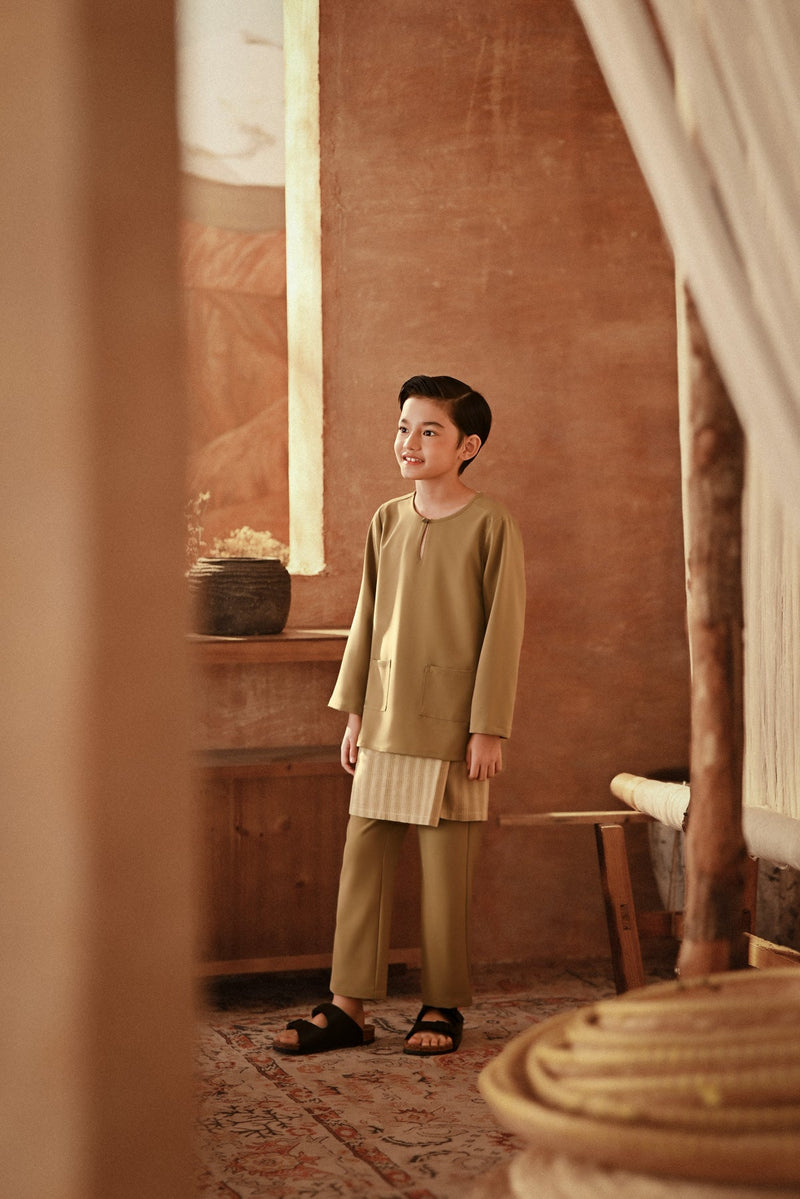 The Asal Kita Baju Melayu Teluk Belanga - Butter Olive