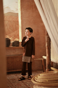 The Asal Kita Baju Melayu Teluk Belanga - Dark Burgundy