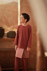 The Asal Kita Baju Melayu Teluk Belanga - Spice Red