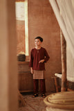 The Asal Kita Baju Melayu Teluk Belanga - Royal Burgundy