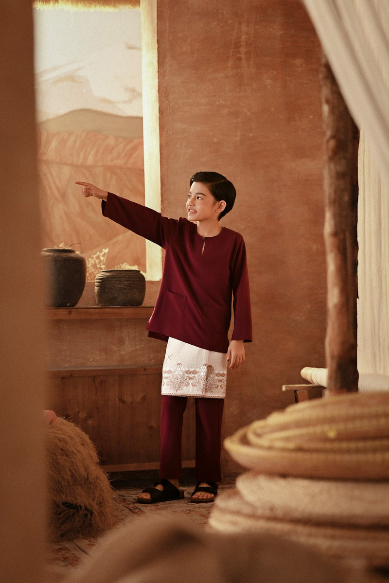 The Asal Kita Baju Melayu Teluk Belanga - Purple Manggis