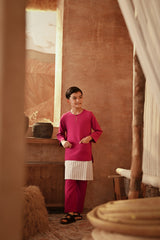 The Asal Kita Baju Melayu Teluk Belanga - Deep Fuchsia