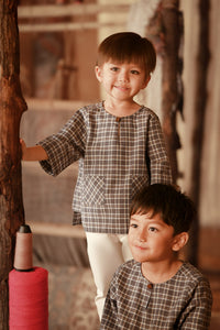 The Asal Kita 3/4 Sleeve Kurta - Frostgrid