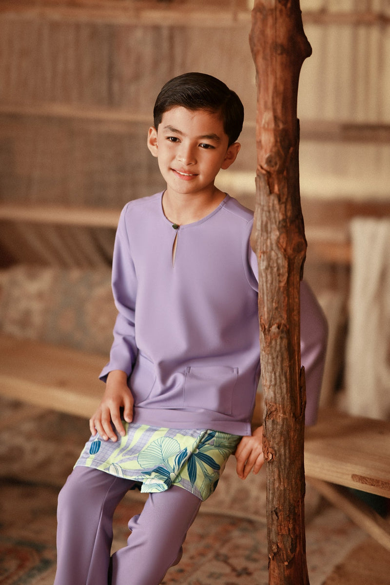 The Asal Kita Baju Melayu Teluk Belanga - Dusty Purple