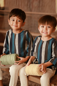 The Asal Kita 3/4 Sleeve Kurta - Oceana