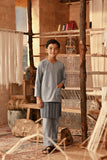 The Asal Kita Baju Melayu Teluk Belanga - Stone Grey