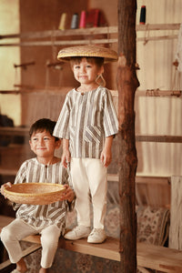 The Asal Kita 3/4 Sleeve Kurta - LightTwin