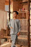 The Asal Kita Baju Melayu Teluk Belanga - Stone Grey